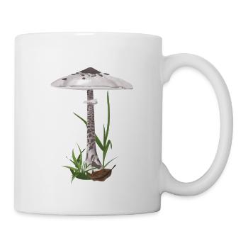 Pilz stolzes Bergskifahren - Tasse - Weiß - Rechts