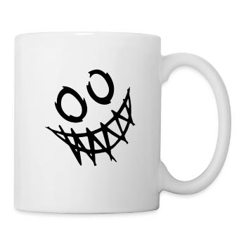 Funny smile face - Mug - white - Right