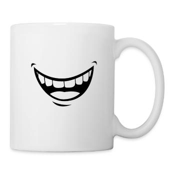 Smile - funny smile covid - Mug - white - Right