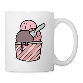 Eisbecher - Tasse - Weiß - Rechts