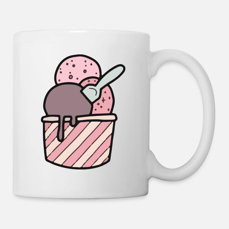 Eisbecher - Tasse - Weiß