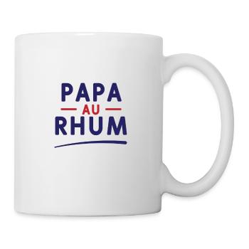 Dad with rum - Mug - white - Right