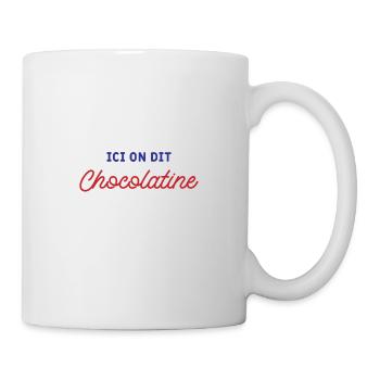 here we say chocolatine - Mug - white - Right