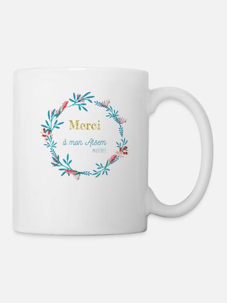 Merci à mon Atsem préférée - Mug blanc - blanc