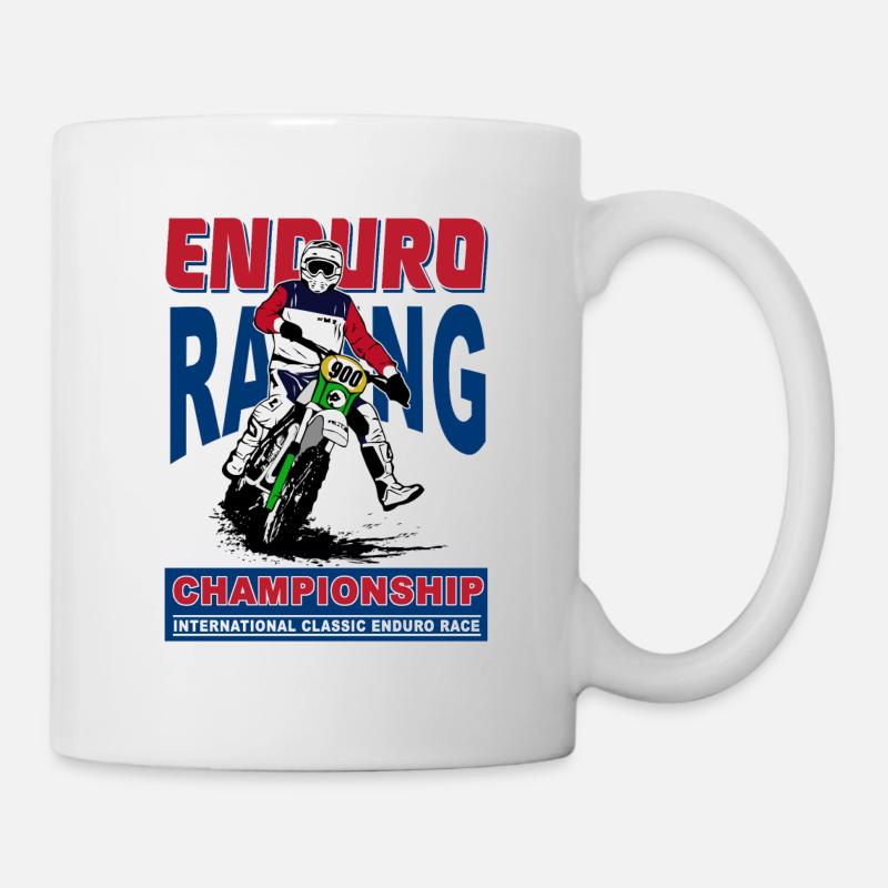 Enduro - Tasse - Weiß