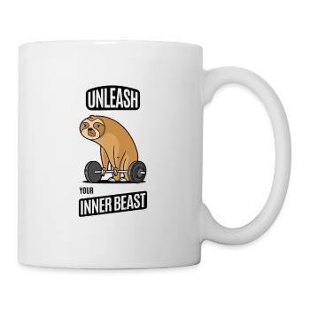 Libérez votre bête intérieure - Sloth Gym - Mug blanc - blanc - Droite