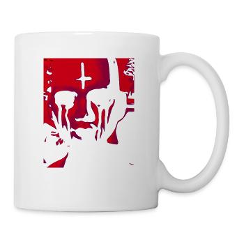 Weinende Puppe rot - Tasse - Weiß - Rechts