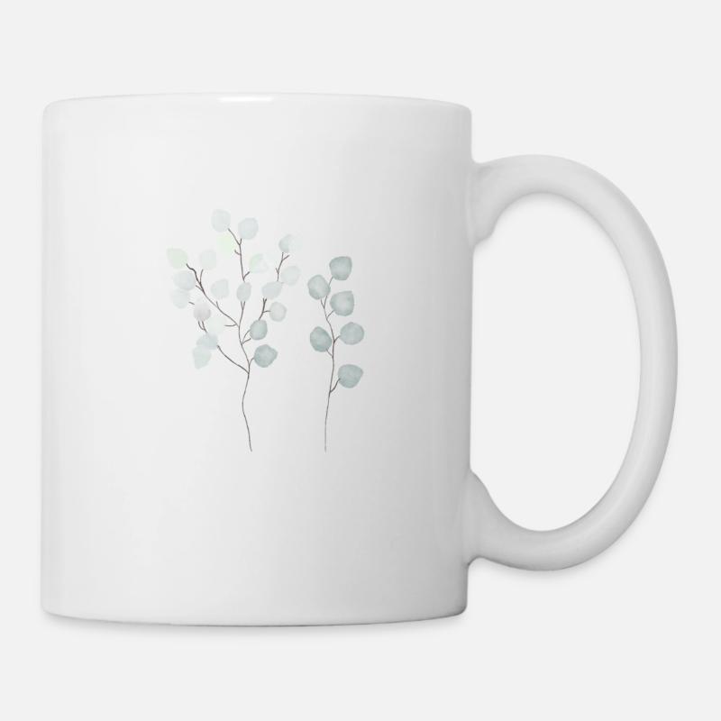 Eukalyptus - Tasse - Weiß