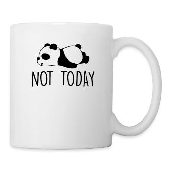 not today panda relax panda - Mug - white - Right
