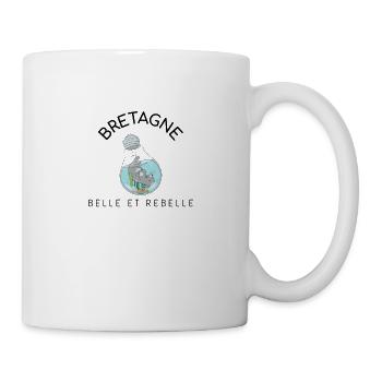 Breton Brittany - bzh - beautiful rebel - femmebzh - Mug - white - Right