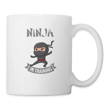 Black Ninja - Guerrier Ninja à l'entraînement - Mug blanc - blanc - Droite
