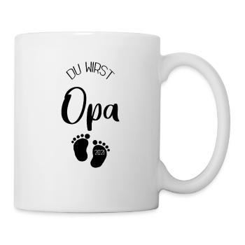 Du wirst Opa 2021 - Tasse - Weiß - Rechts