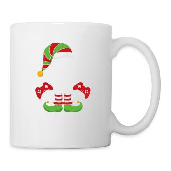 The Gamer Elf - Christmas Elf Gamer Gift - Tasse - Weiß - Rechts