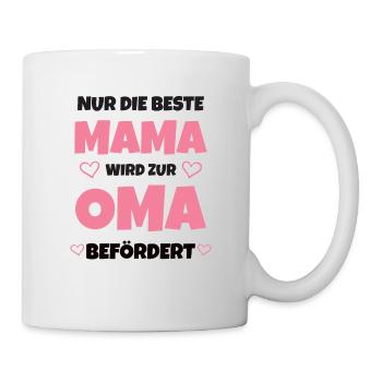 Oma Beförderung - Tasse - Weiß - Rechts