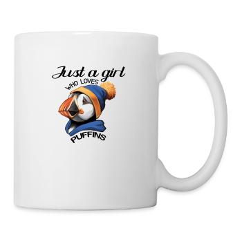 Juste une fille qui aime les macareux - Mug blanc - blanc - Droite