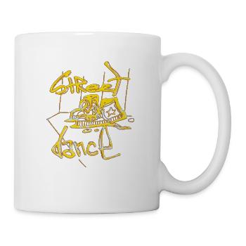 Graffiti-Stil Splash Hip Hop Farben Malfarbe - Tasse - Weiß - Rechts