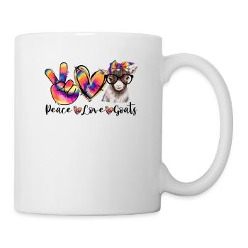 Peace Love Goats - Mug - white - Right