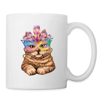 Mardi Gras Cat - Mug - white - Right