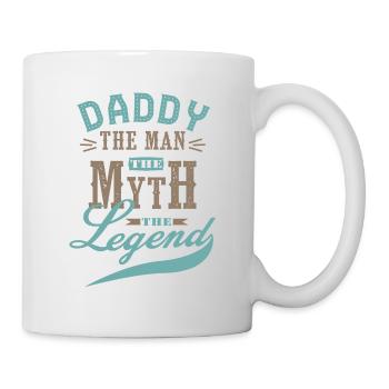 daddy man mith legend gift dad - Mug - white - Right