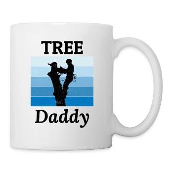 Arborist Dad Tree Climber Arboriculture Blue Sky - Mug - white - Right