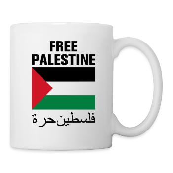 Libérez la Palestine avec drapeau - Mug blanc - blanc - Droite