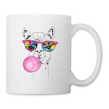 Cooles Lama - Tasse - Weiß - Rechts