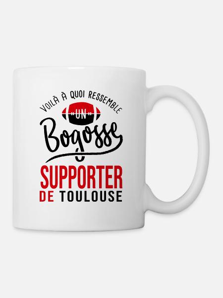 rugby supporter bogosse toulouse rugby humour - Mug blanc - blanc