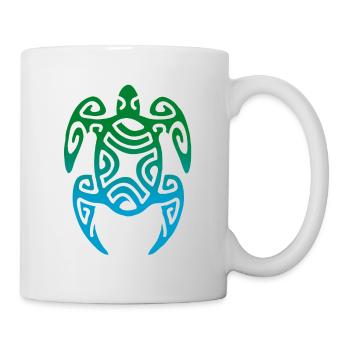 TORTUE (TAHITI) - collection tribale - Mug blanc - blanc - Droite