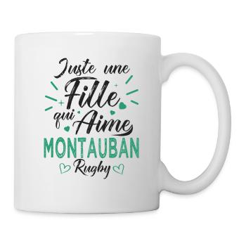 une fille aime montauban rugby club Montauban - Mug blanc - blanc - Droite