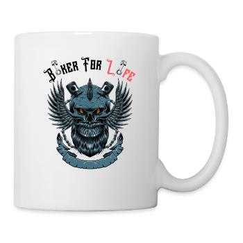 Biker For Life - Mug - white - Right