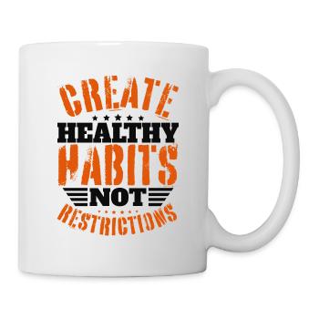 Habitudes saines - fitness et gym - Mug blanc - blanc - Droite