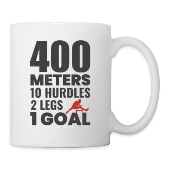 Haies Haies Hurdler Running Runner Athlètes - Mug blanc - blanc - Droite