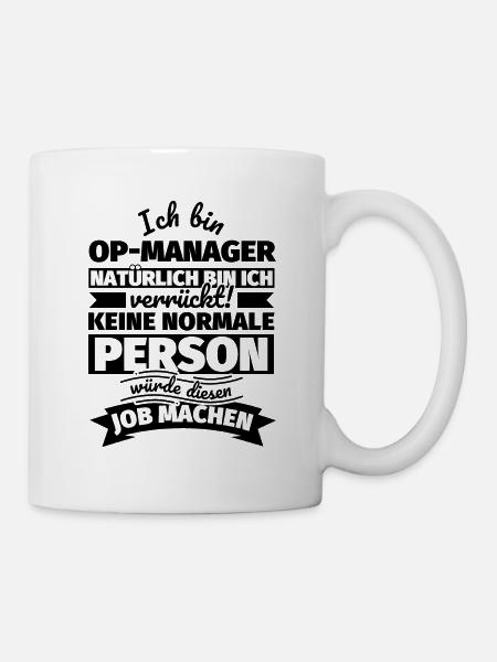 OP-Manager Geschenke - Tasse - Weiß