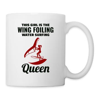 Wing Foiling Hydrofoil Surfing Surf Water Sport - Mug blanc - blanc - Droite
