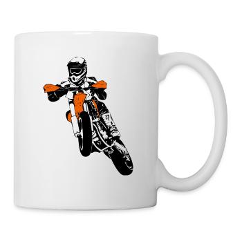 Supermoto - Supermotard - Mug blanc - blanc - Droite