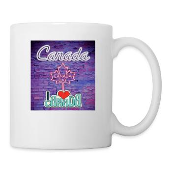 Kanada, Ahornblatt. - Tasse - Weiß - Rechts