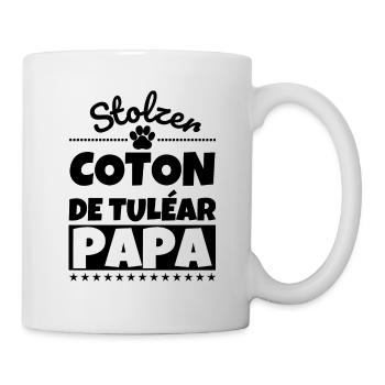 Coton de Tuléar lustig Herrchen Hund - Tasse - Weiß - Rechts