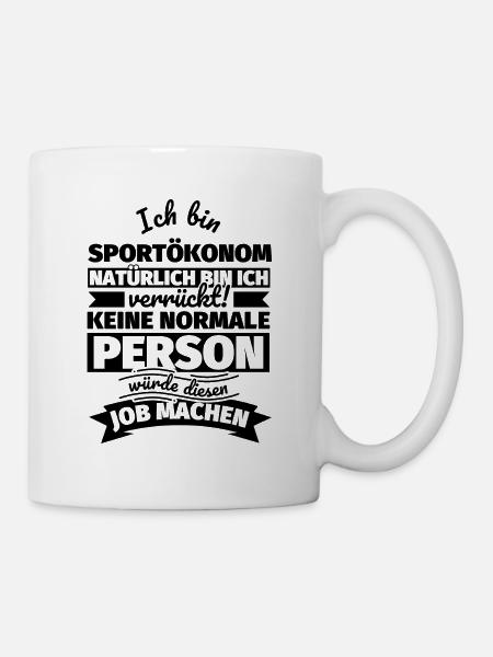 Sportökonom Geschenke - Tasse - Weiß