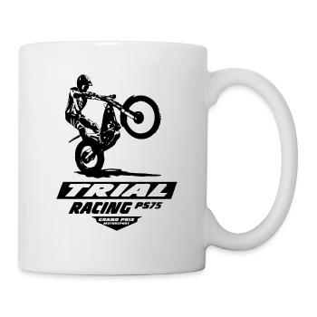 Trial - Trialsport - Moto Trial - Motorcycle Trial - Tasse - Weiß - Rechts