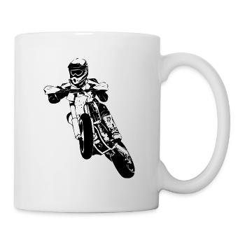 Supermoto - Supermotard - Mug blanc - blanc - Droite