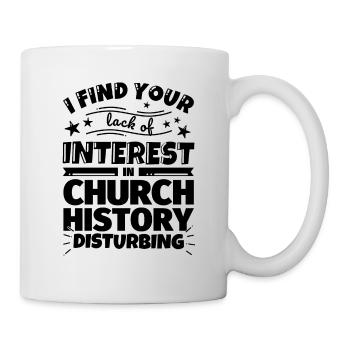 Kirchengeschichte lustiges Geschenk - Tasse - Weiß - Rechts