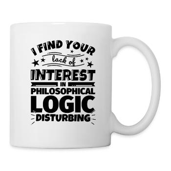 Philosophical logic funny gift - Mug - white - Right