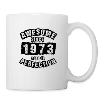 50 anniversaire 50 ans nés en 1973 - Mug blanc - blanc - Droite