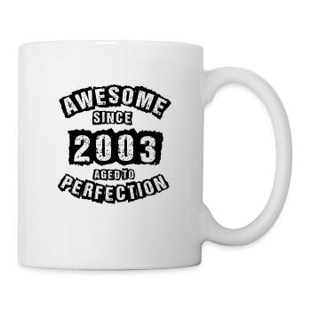 20th birthday 20 years born in 2003 - Mug - white - Right