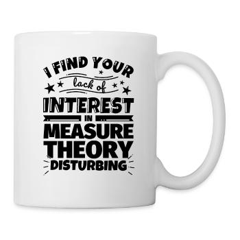 Maßtheorie lustiges Geschenk - Tasse - Weiß - Rechts