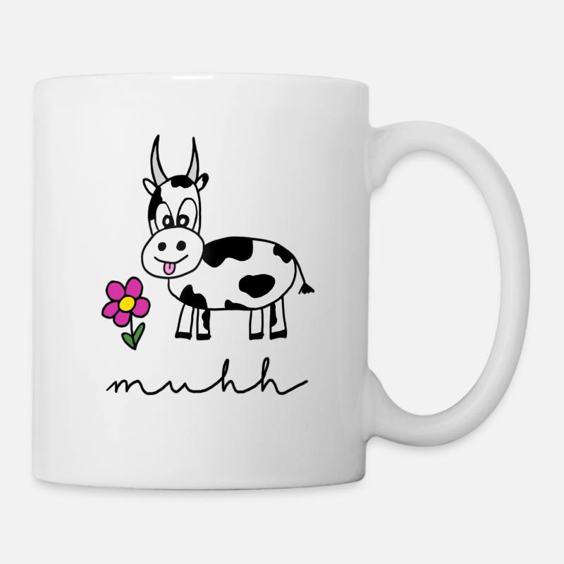 Muhh Kuh - Tasse - Weiß