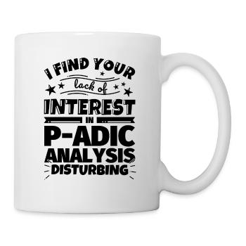 p-adische Analyse lustiges Geschenk - Tasse - Weiß - Rechts