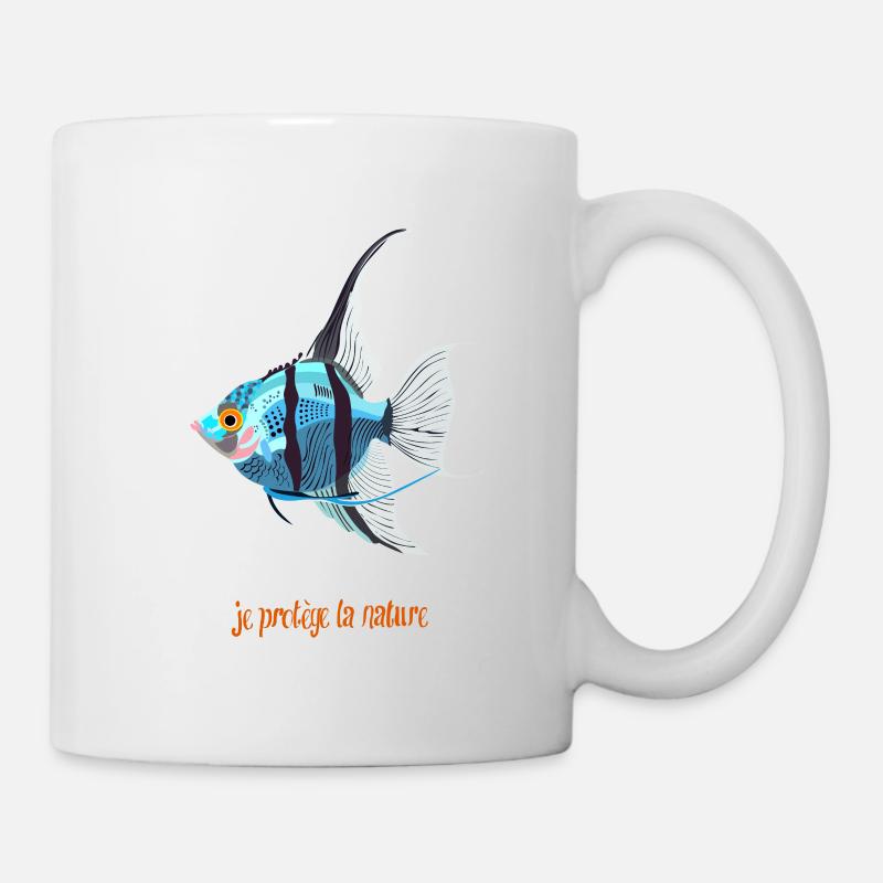 scalaire bleu - Mug blanc - blanc