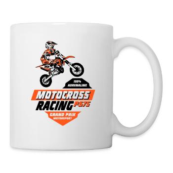 Kinder Motocross - KIDS MX - Mug - white - Right