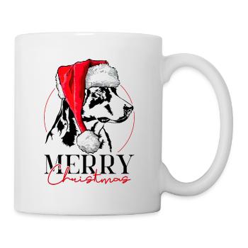 Père Noël Appenzeller Chien de montagne Joyeux Noël Chiens - Mug blanc - blanc - Droite